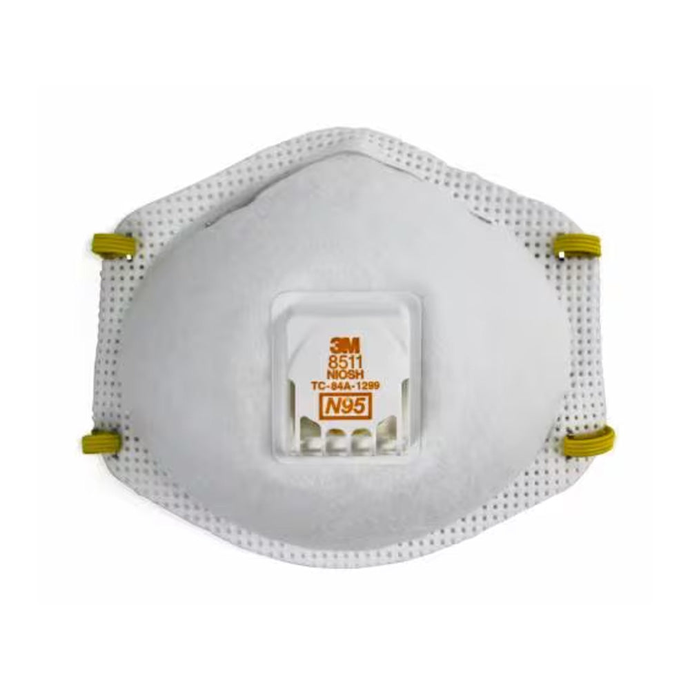 3M 8511 N95 Particulate Respirator Mask - 10 per Box