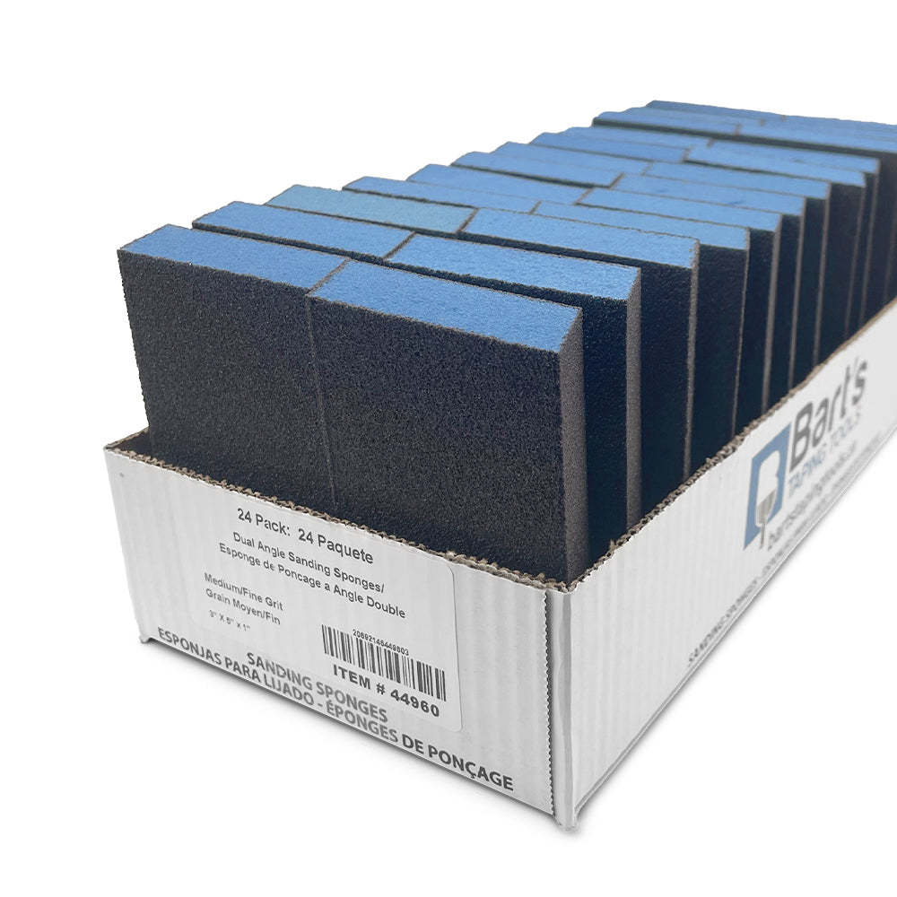 Bart's Own Blue Line Sanding Sponges Dual Angle