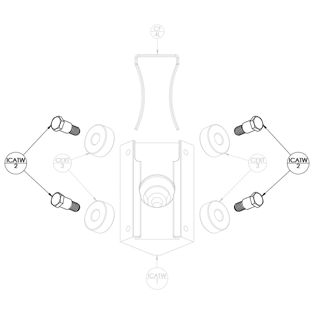 Columbia Applicator Wheel Bolt