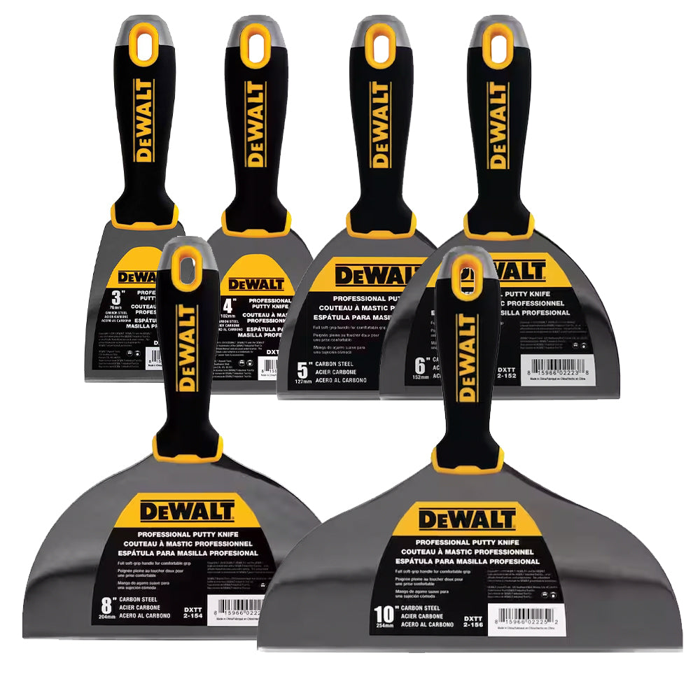 DeWALT Putty Knives Carbon Steel with Grip Handle Bart's Taping Tools