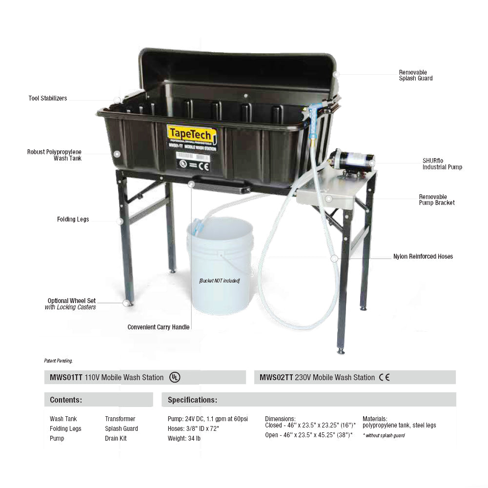 TapeTech Mobile Wash Station