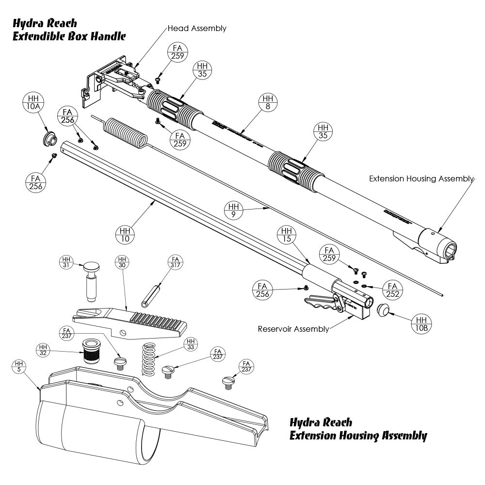 Columbia Handle Repair Parts