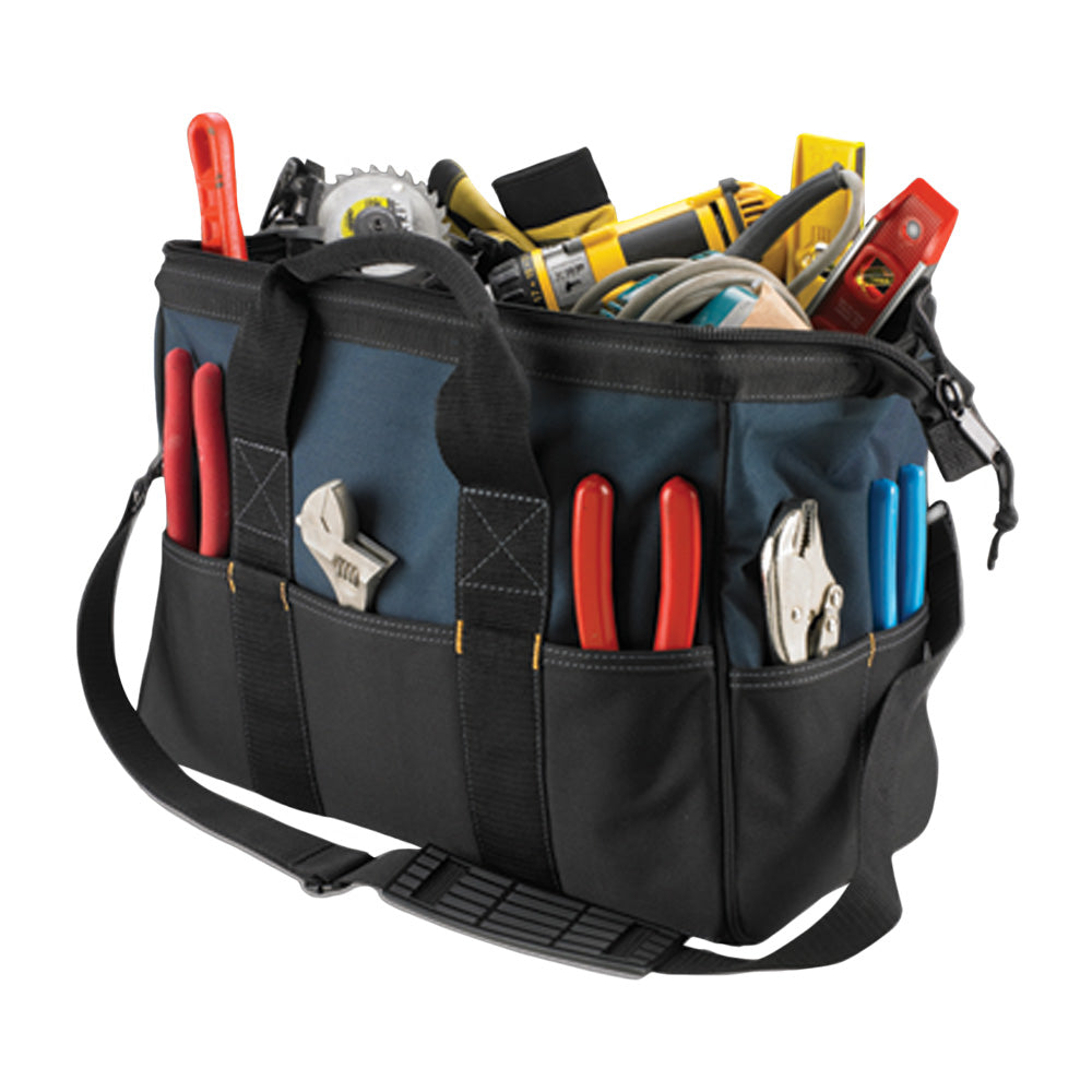Kuny's 16 Inch Large Bigmouth Tool Bag w/ 22 Pockets