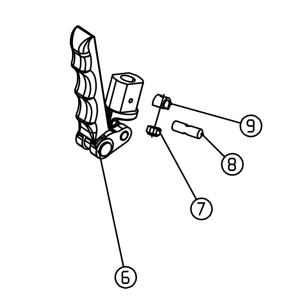 Level 5 Extendable Box Handle Brake Assembly - Repair Part