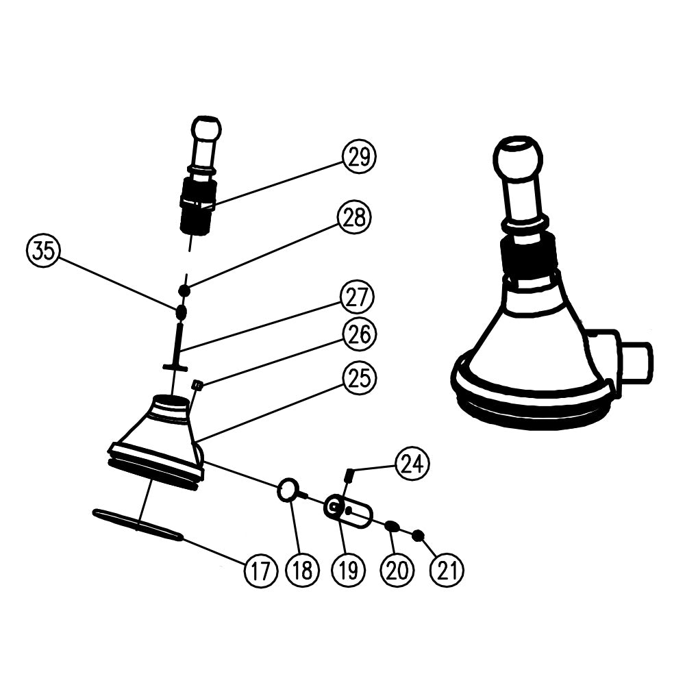 Level 5 Mini Shot Top Cone Assembly - Repair Part