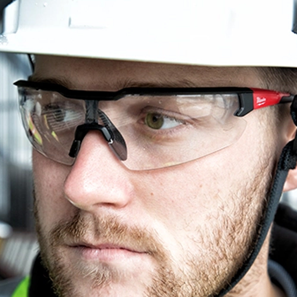 Milwaukee Safety Glasses - Clear Fog-Free Lenses