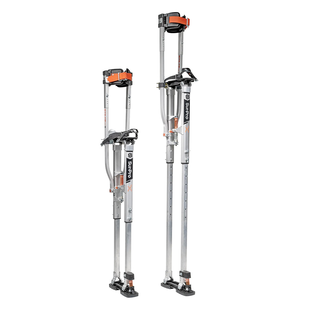 SurPro S2X Aluminum Drywall Stilts 38"-52"