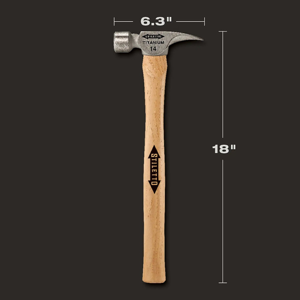 Stiletto 14oz Smooth/Straight Hickory