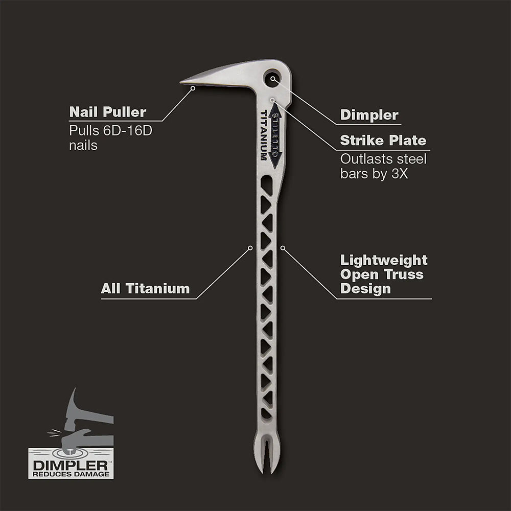 Stiletto 11.5" Titanium Claw Bar
