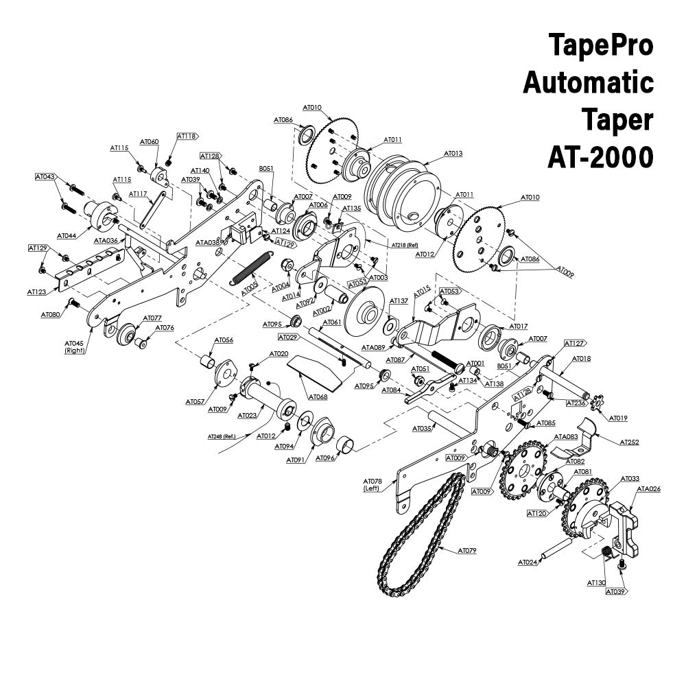 TapePro Automatic Taper Repair Parts