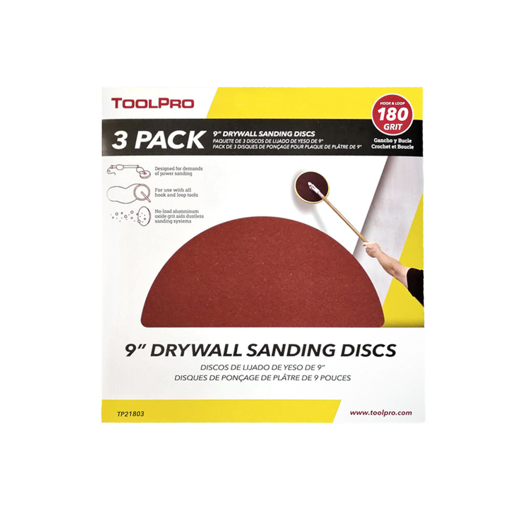 ToolPro Hook & Loop Drywall Sanding Discs