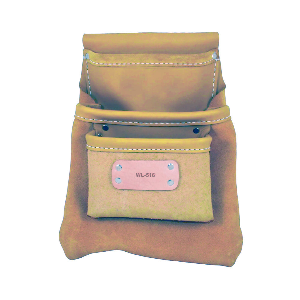 Kraft Tool Co. 3 Pocket Leather Nail Bag