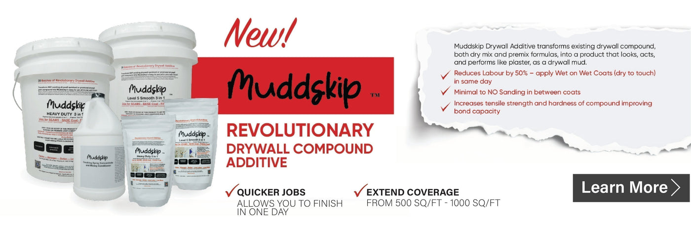 Why Muddskip™ Drywall Additive?  Finish Faster with Muddskip™