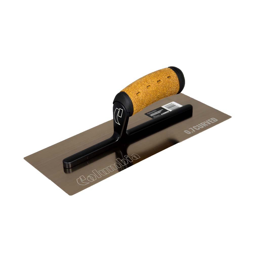 Columbia Pro-Flex 0.7 Gold Curved Finishing Trowel