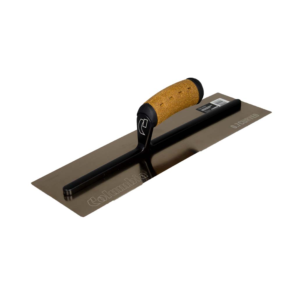 Columbia Pro Flex 0 7 Gold Curved Finishing Trowel Bart s Taping Tools columbia-pro-flex-0-7-gold-curved-finishing-trowel-bart-s-taping-tools