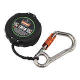 Ergodyne Squids 3010 Retractable Tool Lanyard - Locking Carabiner + Belt Clip