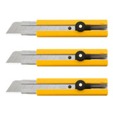 OLFA H-1-CP3 Heavy-Duty Anti-Slip Grip Utility Knife 3-Pack