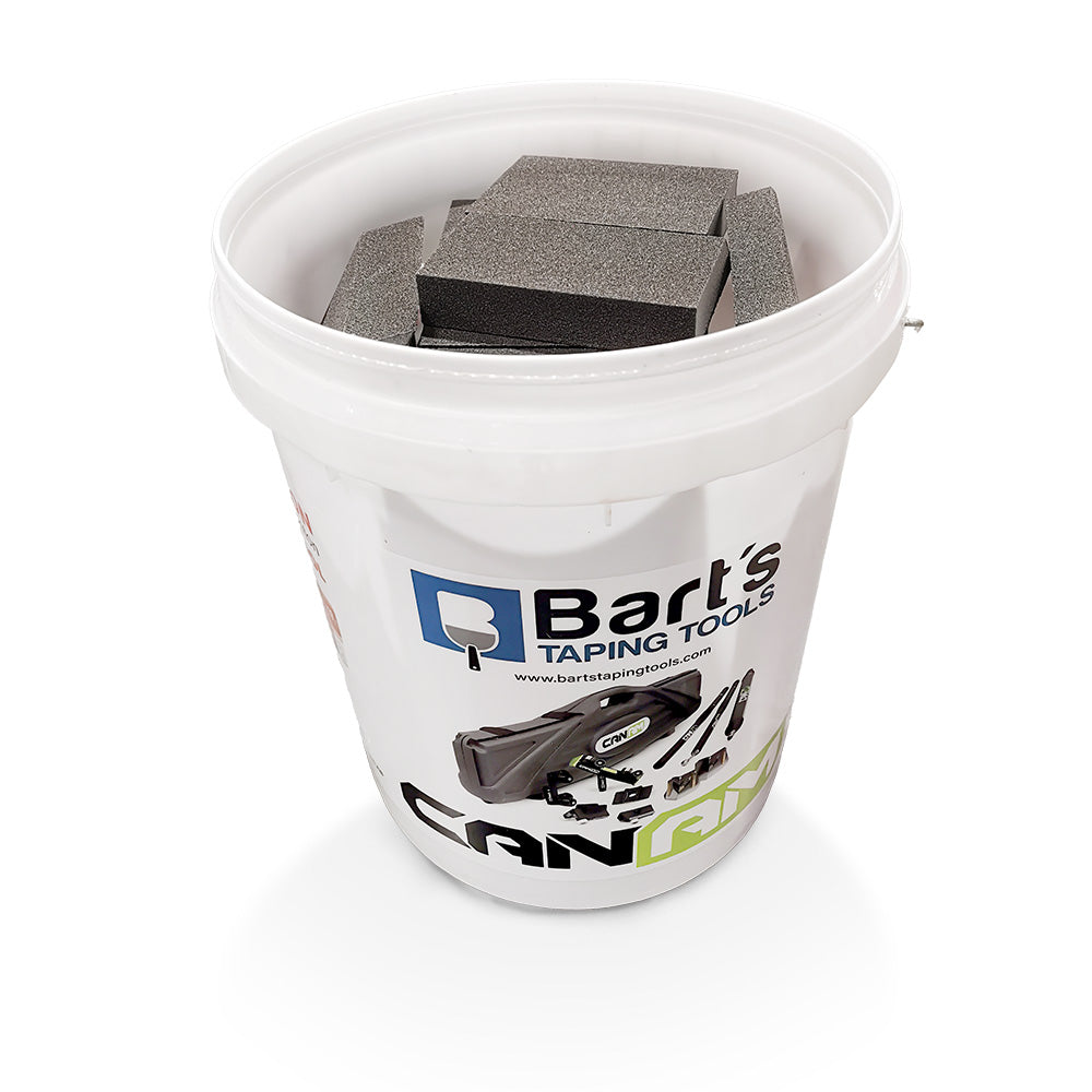 Sponge Bart Bart's Own Single Angle Sponges in a Pail 50pcs – Bart's Taping Tools