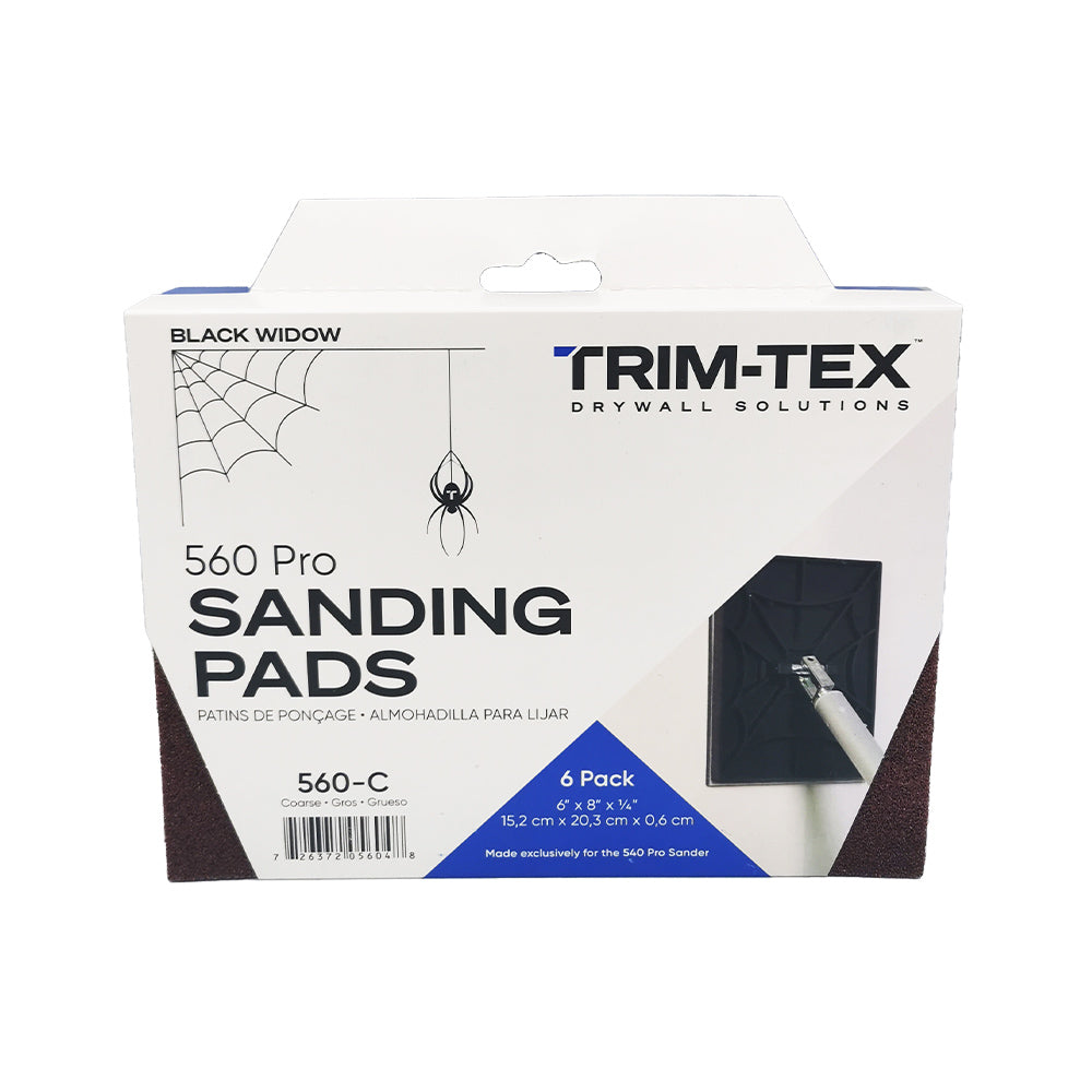 Trim-Tex Black Widow Replacement Sanding Pads (6-Pack) – Bart's