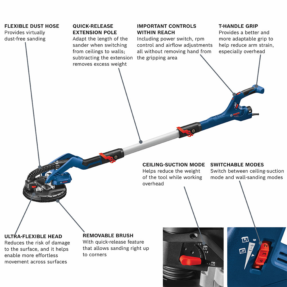 Bosch 9 In. Drywall Sander Kit