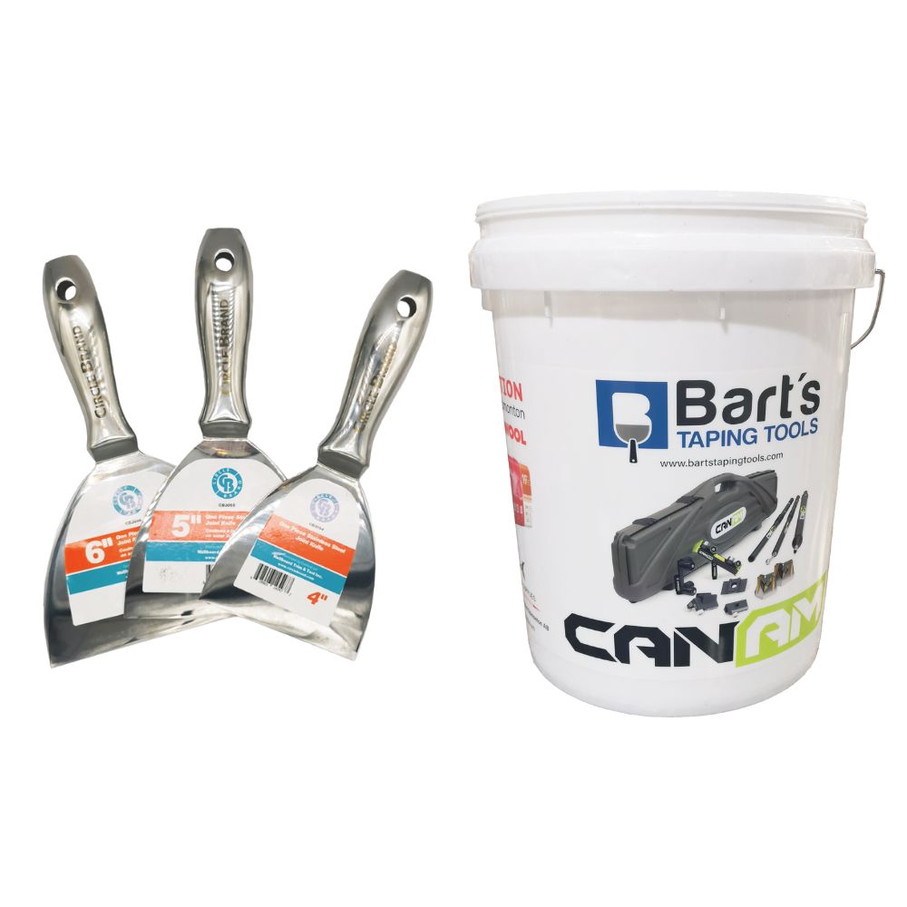 Circle Brand Joint Knives in a Pail