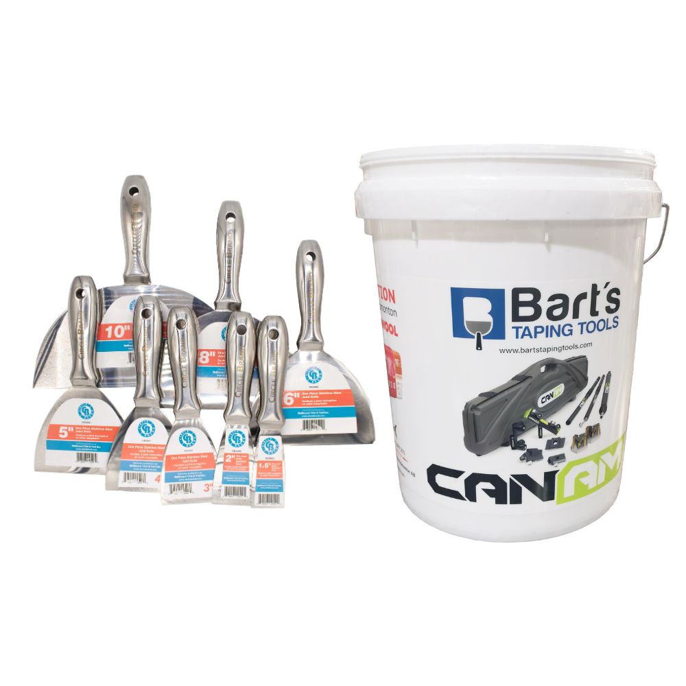 Circle Brand Joint Knives in a Pail