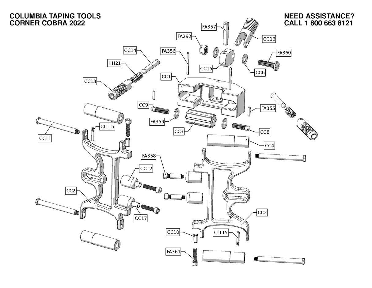 Columbia Corner Cobra Repair Parts