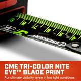 Lufkin 1¼" × 33' Shockforce Nite Eye™ Tape Measure