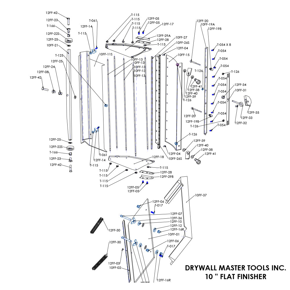 Drywall Master Flat Finishing Box Repair Parts