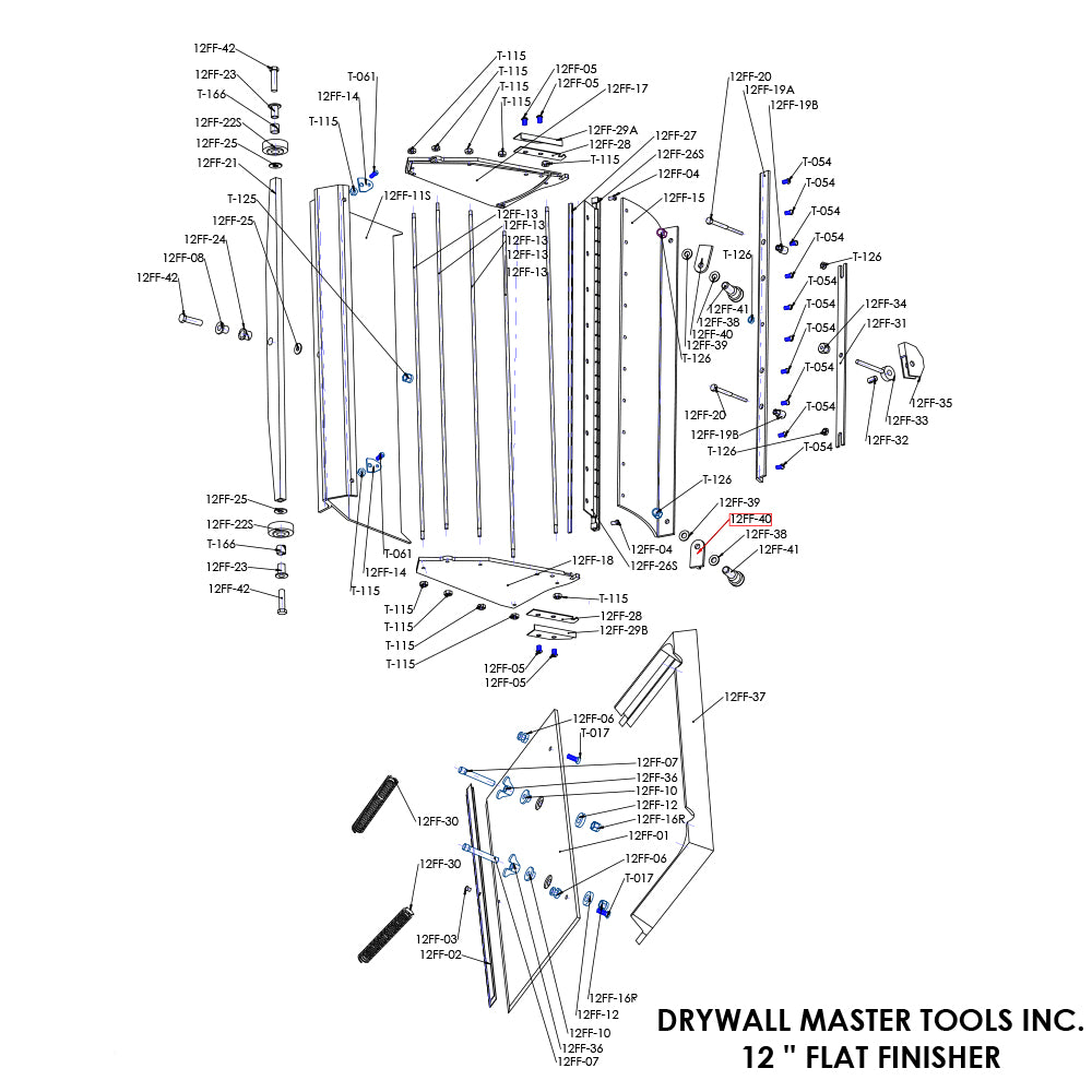 Drywall Master Flat Finishing Box Repair Parts