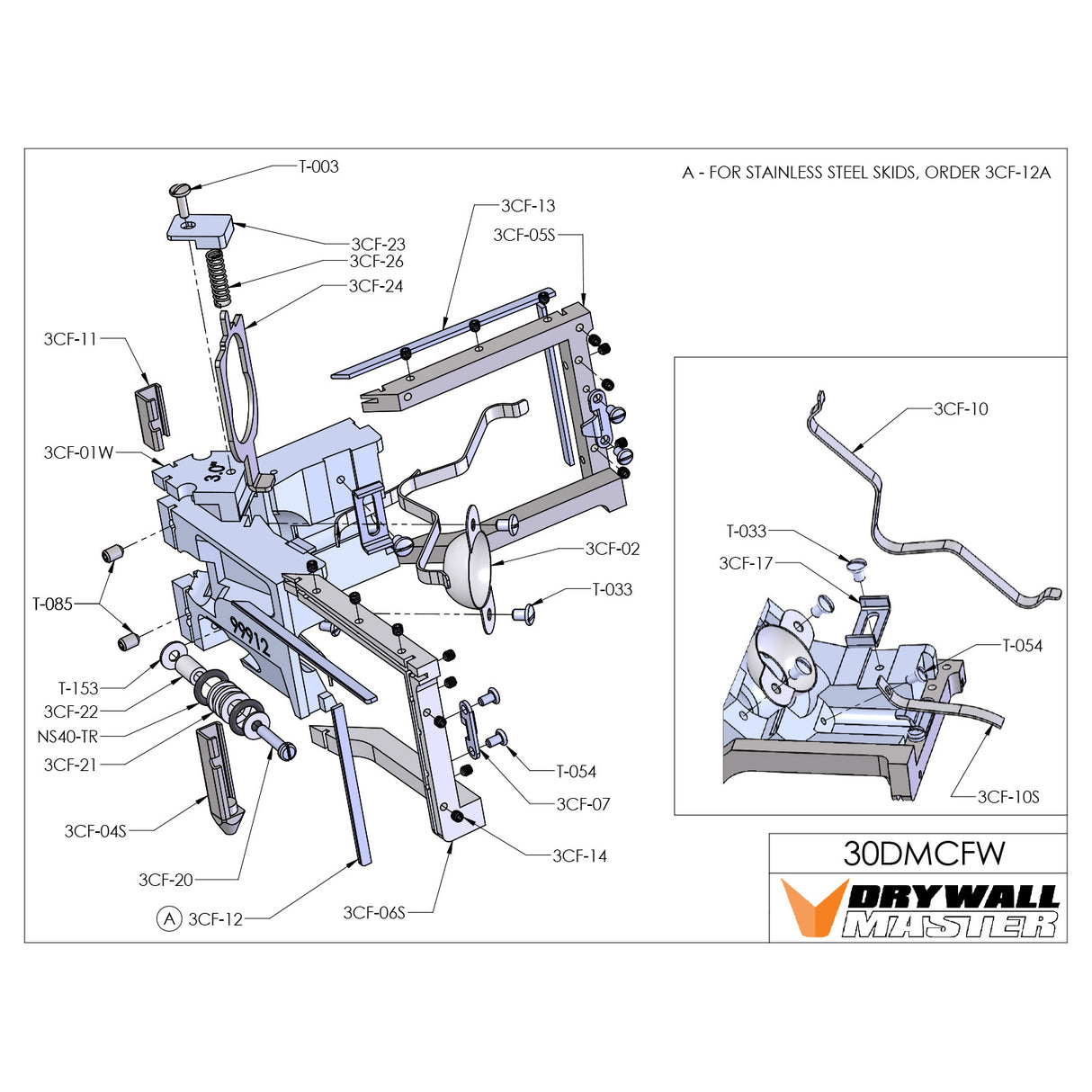 Drywall Master Angle Head Repair Parts