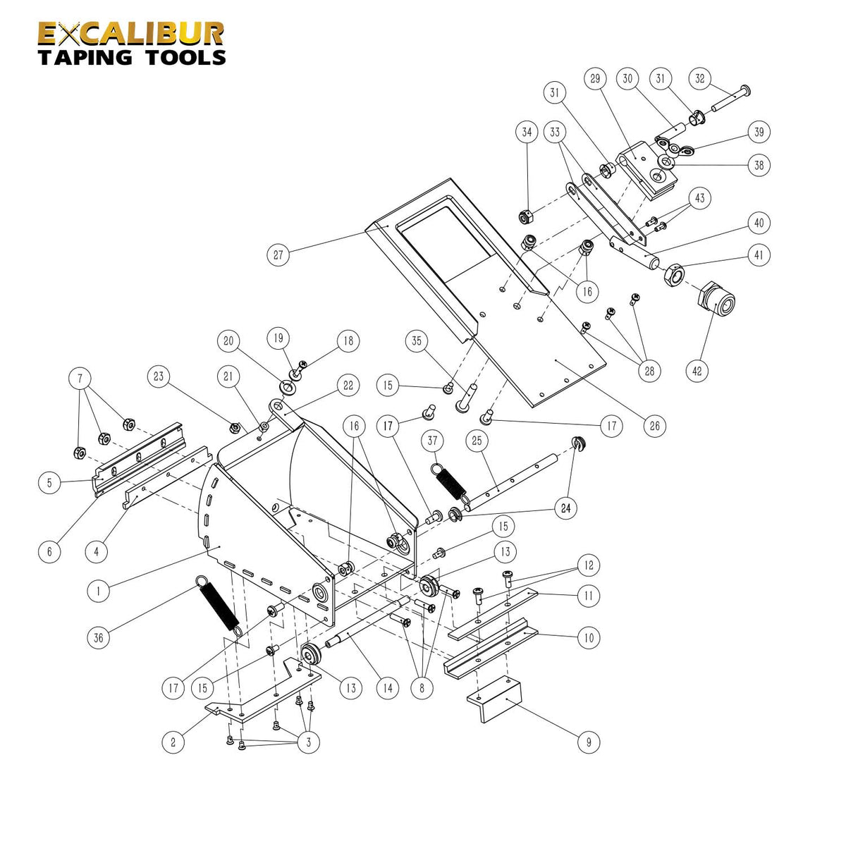 Excalibur Nail Spotter Repair Parts – Bart's Taping Tools