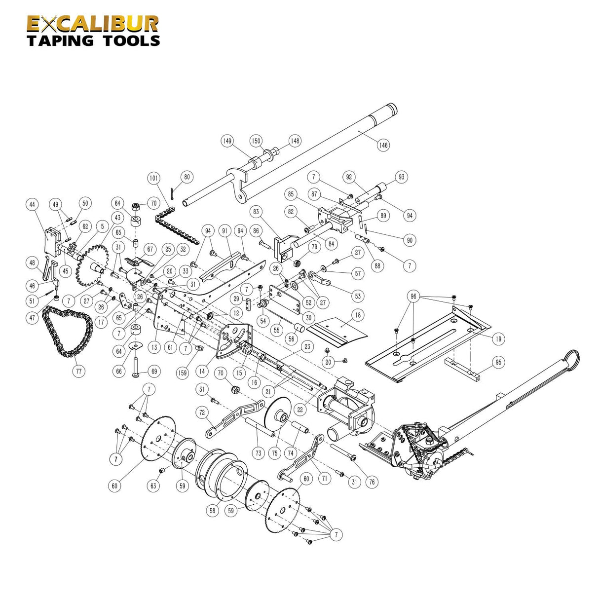 Excalibur Automatic Taper Repair Parts