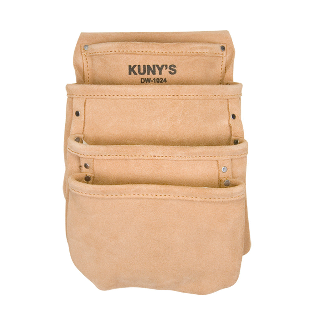 Kuny's 4 Pocket Split Leather Drywall Pouch
