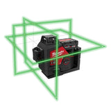 Milwaukee M12 Green 3 Plane Laser Kit