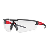 Milwaukee Safety Glasses - Clear Fog-Free Lenses