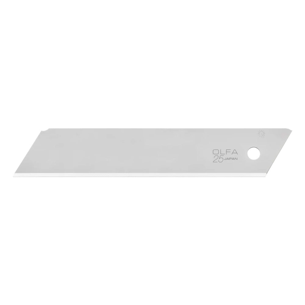 OLFA 25mm H-SOL-10B Silver Solid Blades - 10pk