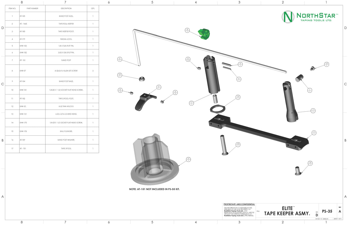 Northstar Automatic Taper Repair Parts