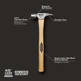 Stiletto 14oz Milled/Straight Hickory