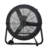 ToolTech 24" Commercial High Velocity Direct Drum Fan