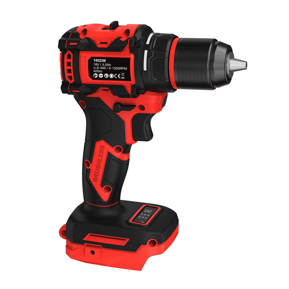ToolTech Xpert 20V Cordless Brushless Drill w/ 10mm Keyless Metal Chuck