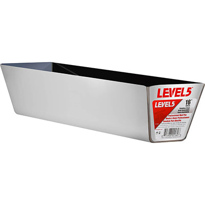 Level 5 Stainless Steel Mud Pans