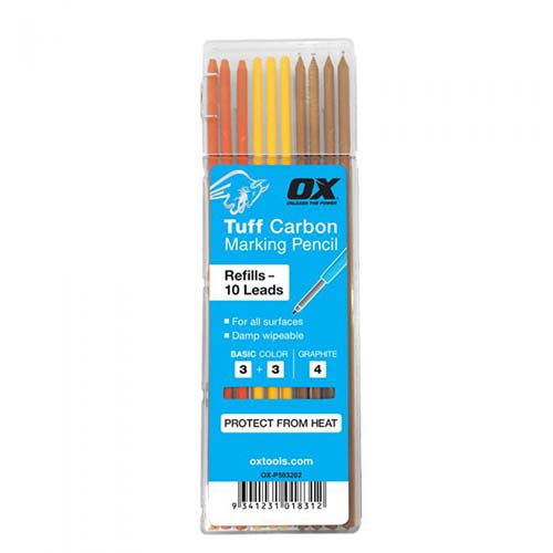 OX Pro Basic Tuff Carbon Pencil Lead Refills (10-pack)