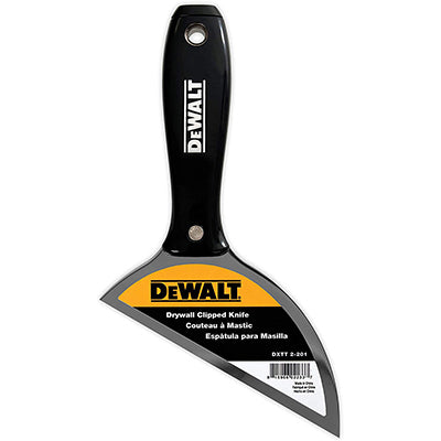 DeWALT 6" Stainless Steel Clipped Knife w/ Nylon Handle